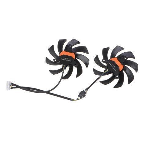 Milue 86mm Graphics Card Cooling Fan DC12V 8Pin GPU Fan for Colorful Tomahawk GTX1050-2G 1050ti ...