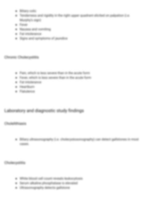 Solution Cholelithiasis And Cholecystitis Nursing Care Plan