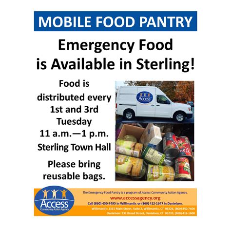 Emergency Mobile Food Pantry in Sterling - Access Community Action Agency