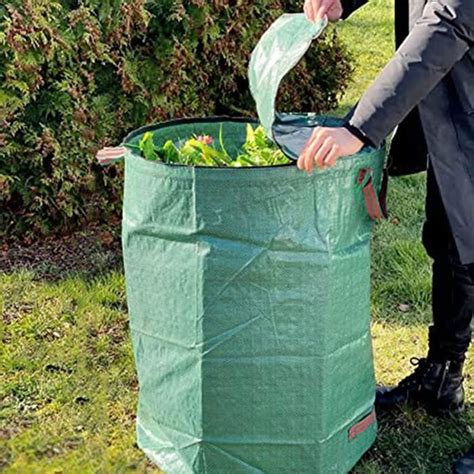 300L Big Bag Jardin Sac Dechets Verts Sac Herbe Jardin Ramasse Herbe