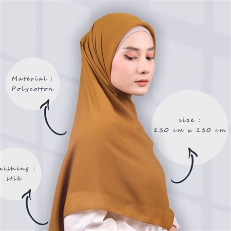 Jual Hijab Bella Square Syar I X Cm Jilbab Segi Empat Bella