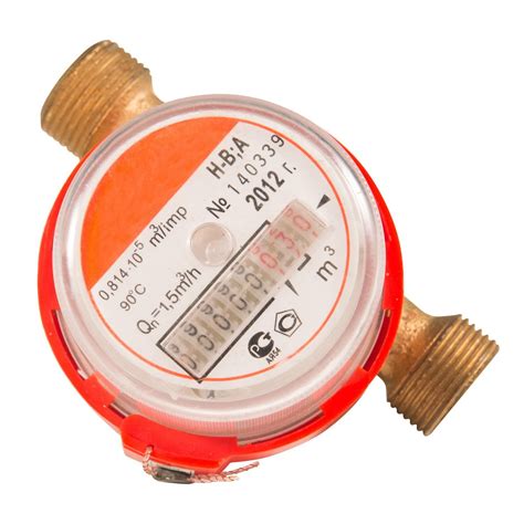 Brass Body Single Jet Dry Dial Hot Cold Water Meter China Water Meter