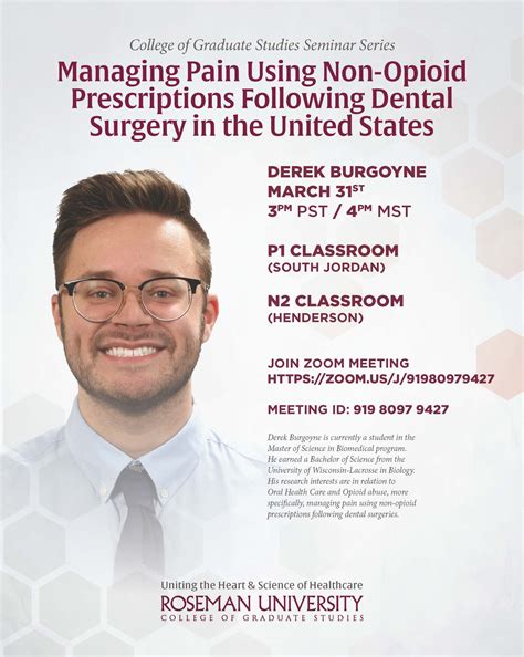 College of Graduate Studies Seminar Series - Roseman University