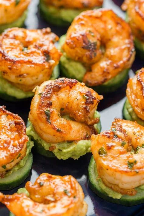 Avocado Cucumber Shrimp Appetizers Natashaskitchen