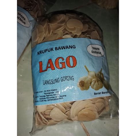 Jual KERUPUK UDANG MENTAH CAP LAGO 1 KG KRUPUK RASA UDANG BAWANG KHAS