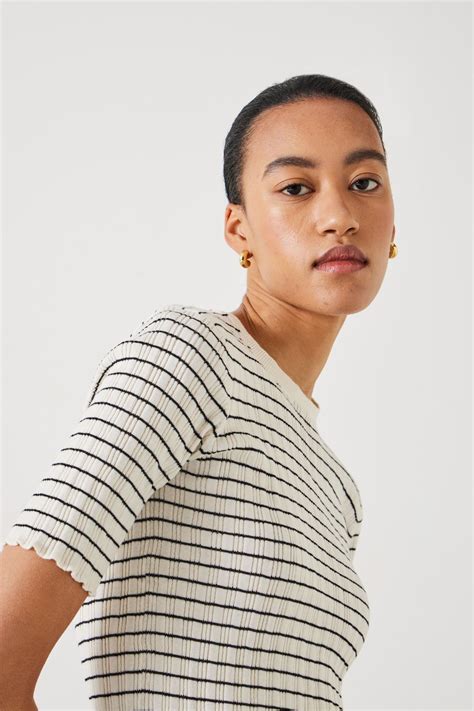 Buy Hush Black Brett Striped Knitted Top From The Next Uk Online Shop