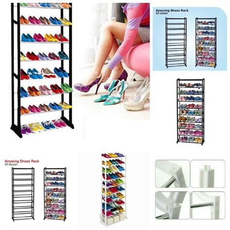 Jual RAK SEPATU 10 SUSUN AMAZING SHOE RACK Shopee Indonesia