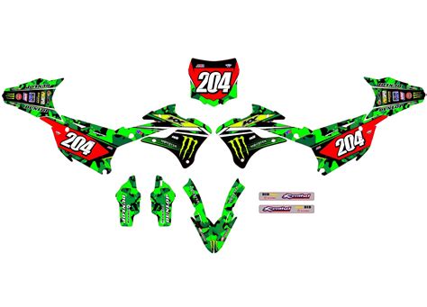 Kit D Co Kawasaki Kx Camo Monster Boutique Kit D Co Moto