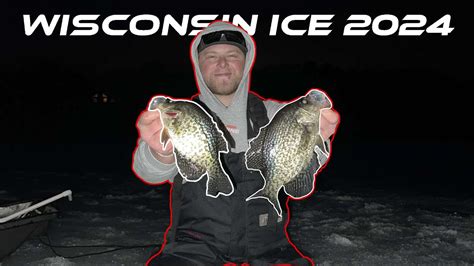 Crappies After Dark With PANOPTIX Wisconsin Ice Fishing 2024 YouTube