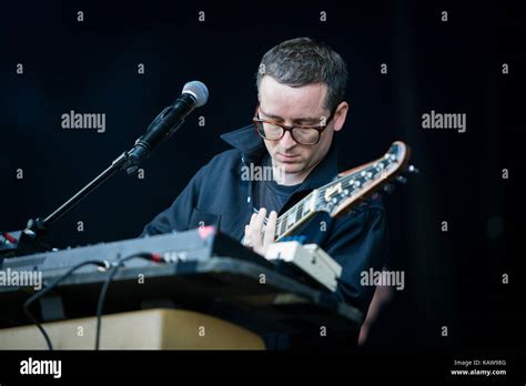 The British electronic music band Hot Chip performs a live concert at ...