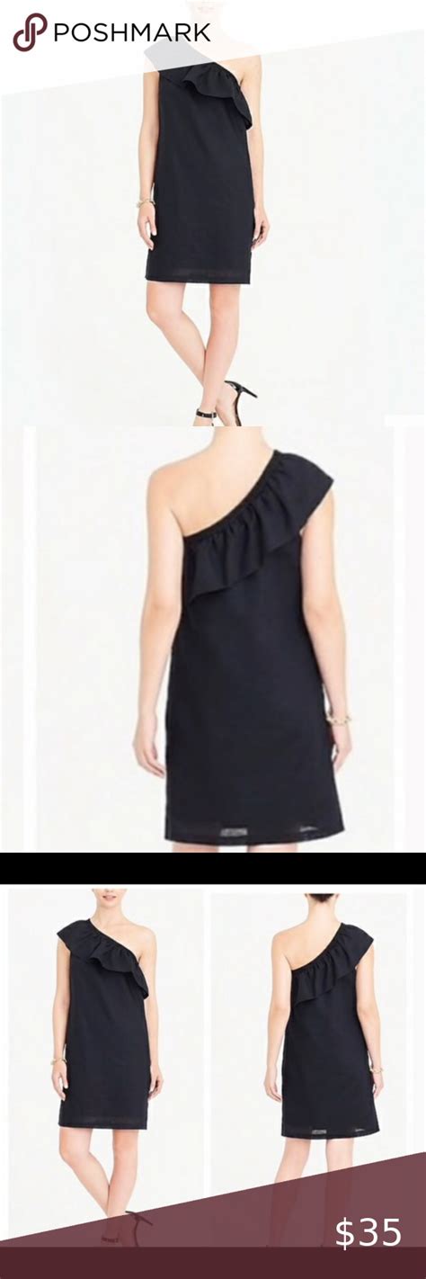 J Crew Factory One Shoulder Ruffle Dress Xl Ruffle Dress Xl Dress