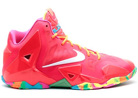 Lebron 11 Gs Fruity Pebbles Nike 621712 600 Lsr Crmsn White Pnk Fl Ttl Ogn Flight Club