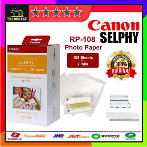 Jual Paper RP 108 Tinta Paper Canon Selphy CP820 CP910 CP1000 CP1200