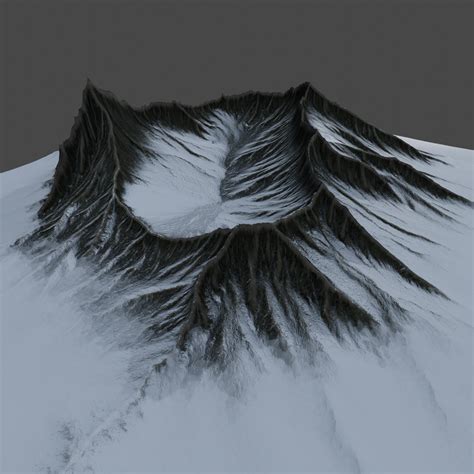 Snow Mountain Landscape Type Free Terrains Models Blenderkit