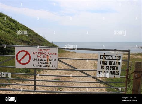 Lulworth Ranges Military Firing Range South West Coast Path England