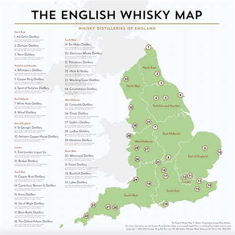 The English Whisky Map 3rd Edition Inside The Cask