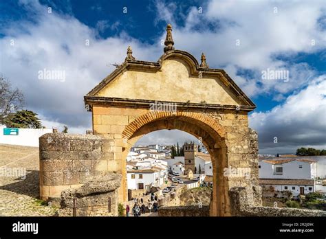 Archway Arco Felipe V And The White Houses Of The Old Town With The