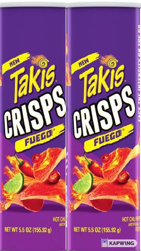 Takis Crisps Fuego Potato Crisps Hot Chili Pepper And Lime