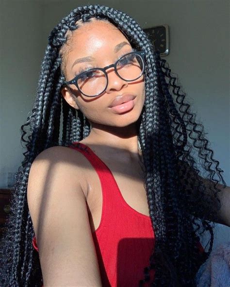 😍😍😍😍 Cute Box Braids Hairstyles Slick Hairstyles Hair Styles