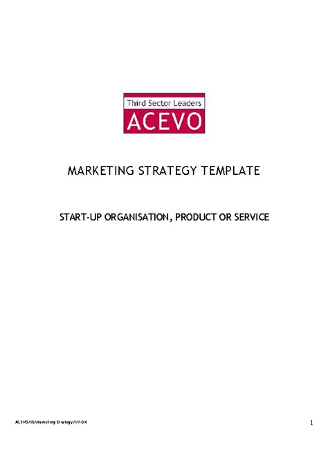 Marketing Strategy Template - PDFSimpli