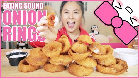 Super Crunchy Onion Rings Eating Sound Asmr Youtube