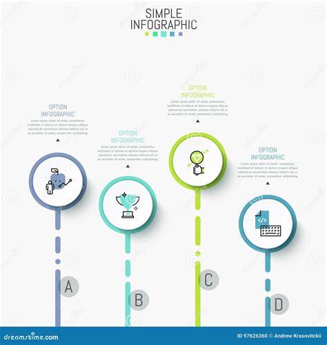 Minimalist Infographic Design Layout Stock Vector Illustration Of