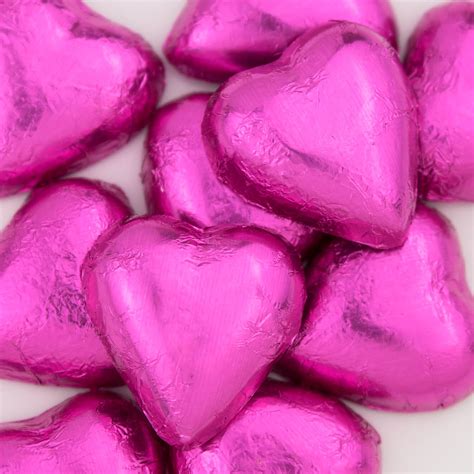 Hot Pink Chocolate Hearts Chocolates Aussie Wedding Shop