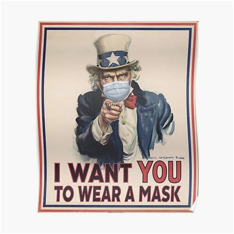 Wear Your Mask Poster For Sale By Fishy3 Redbubble