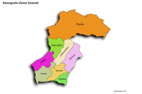 Mapas De Muestra Para Samegrelo Zemo Svaneti