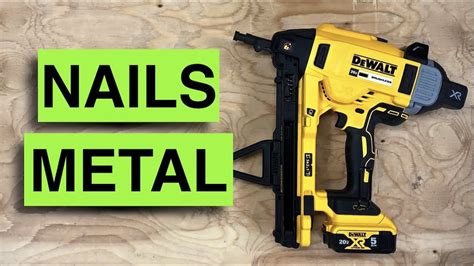 Dewalt Cordless Concrete And Metal Nailer Max Xr Dcn890p220v Youtube