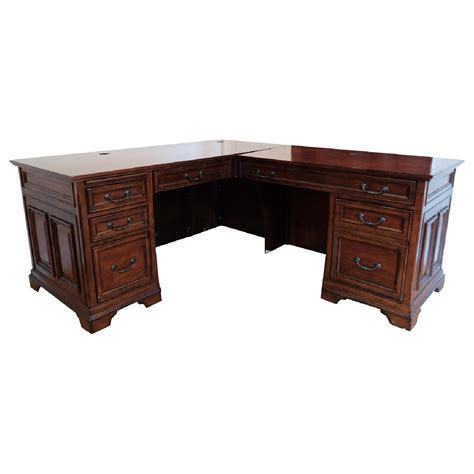 Whalen Furniture Regency Executive L Shaped Desk Aptdeco