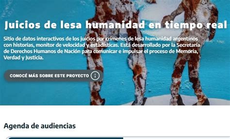 Juicios De Lesa Humanidad Relanzaron Una Web Con Causas Desde 1985