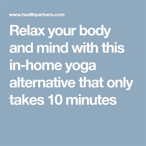 Relax Your Body And Mind With This In Home Yoga Alternative That Only