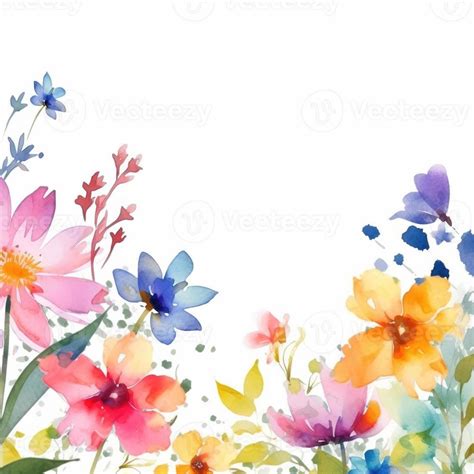 Watercolor spring flowers 22951743 Stock Photo at Vecteezy