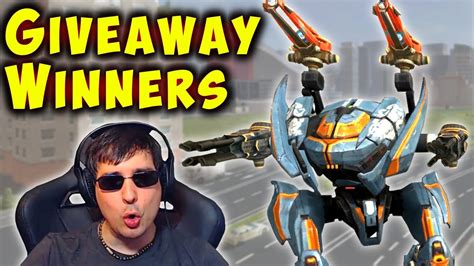 GIVEAWAY WINNERS Brutal Gameplay War Robots WR YouTube