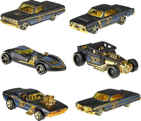 New Hot Wheels Th Anniversary Black Gold Collection Bone
