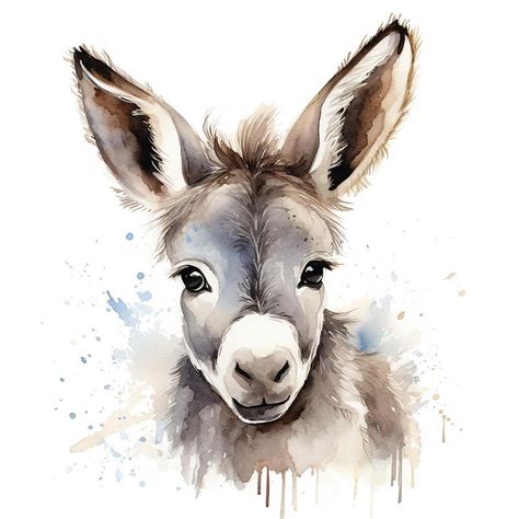 Baby Donkey Blues Digital Art By Athena Mckinzie Fine Art America