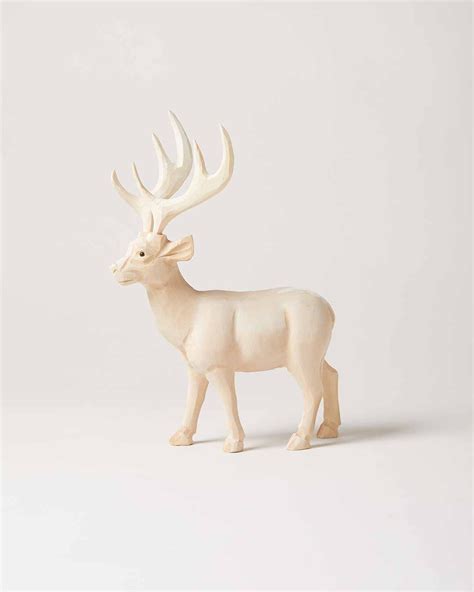 These Beautifully Hand Carved Wooden Reindeer Will Make A Statement On