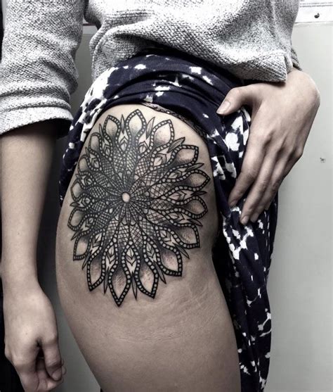 Intricate Hip Mandala Best Tattoo Ideas Designs