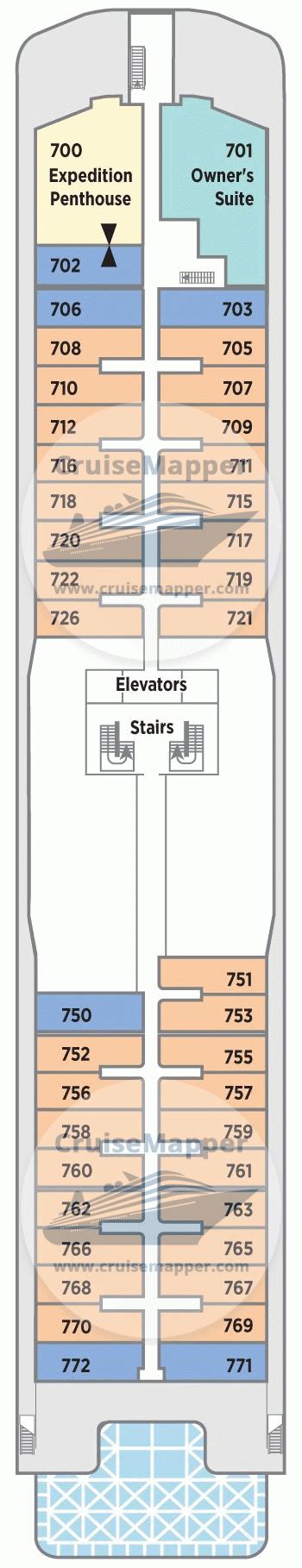 Silver Endeavour Deck 15 Plan Cruisemapper