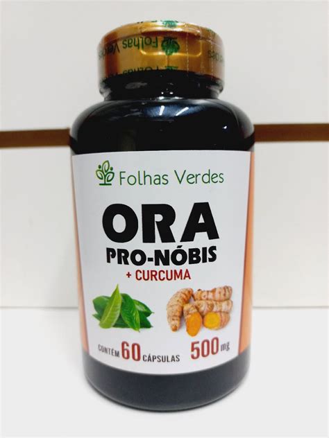 Ora Pro N Bis C Rcuma Em C Psulas Produto Feminino Folhas Verdes