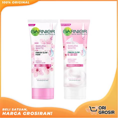 Jual Ori Garnier Sakura White Pinkish Glow Foam Ml Garnier