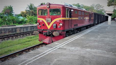 Freight Train Leaving From Kelaniya Railway Station Class M5 Diesel