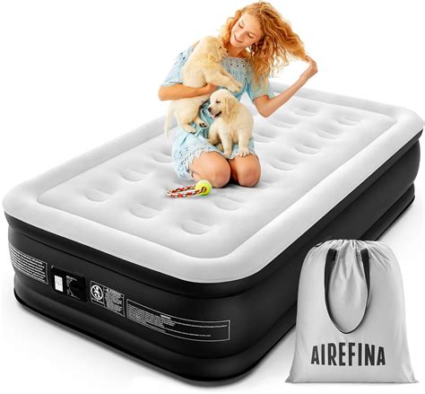 Airefina Comfort Air Mattress Twin With Built In Electric Pump