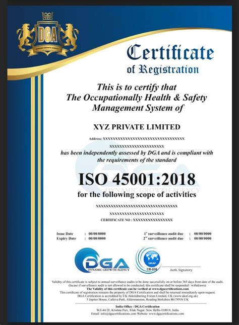 ISO 45001 2018 Certification In India At Rs 7500 Certificate In Delhi