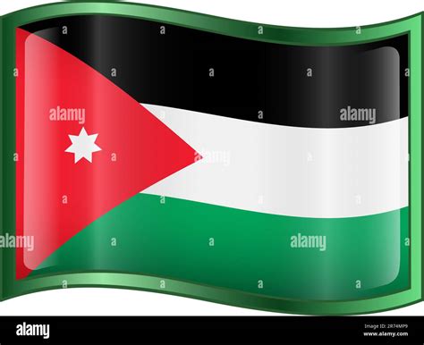 Jordan Waving Flag Stock Vector Images Alamy