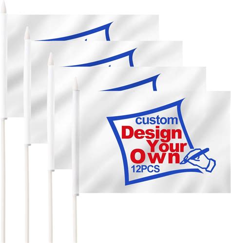 Amazon Anley Custom Miniature Stick Flag X In With Pointed