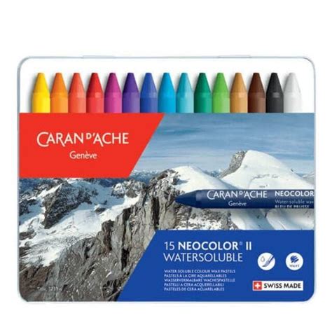 Caran D Ache Neocolor Ii Tin Of Water Soluble Wax Pastels