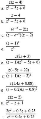 Solved Find The Inverse Z Transform Of The Following Find The