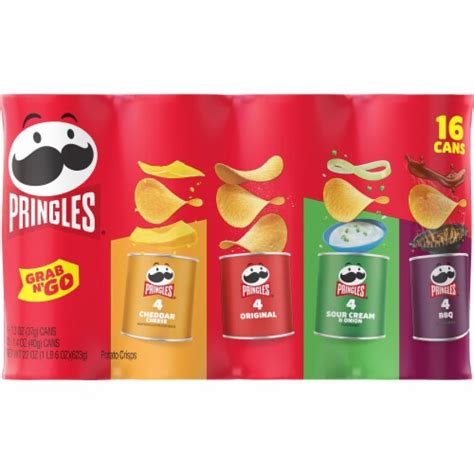 Pringles Variety Pack Potato Crisps Chips Grab And Go Snack Packs 22 0